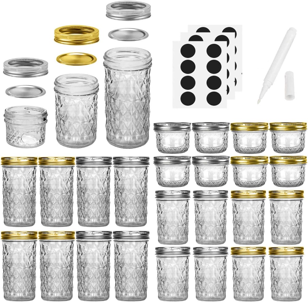 24 Pack Mason Jars with Lids - - Mason Jar 8Oz review and price