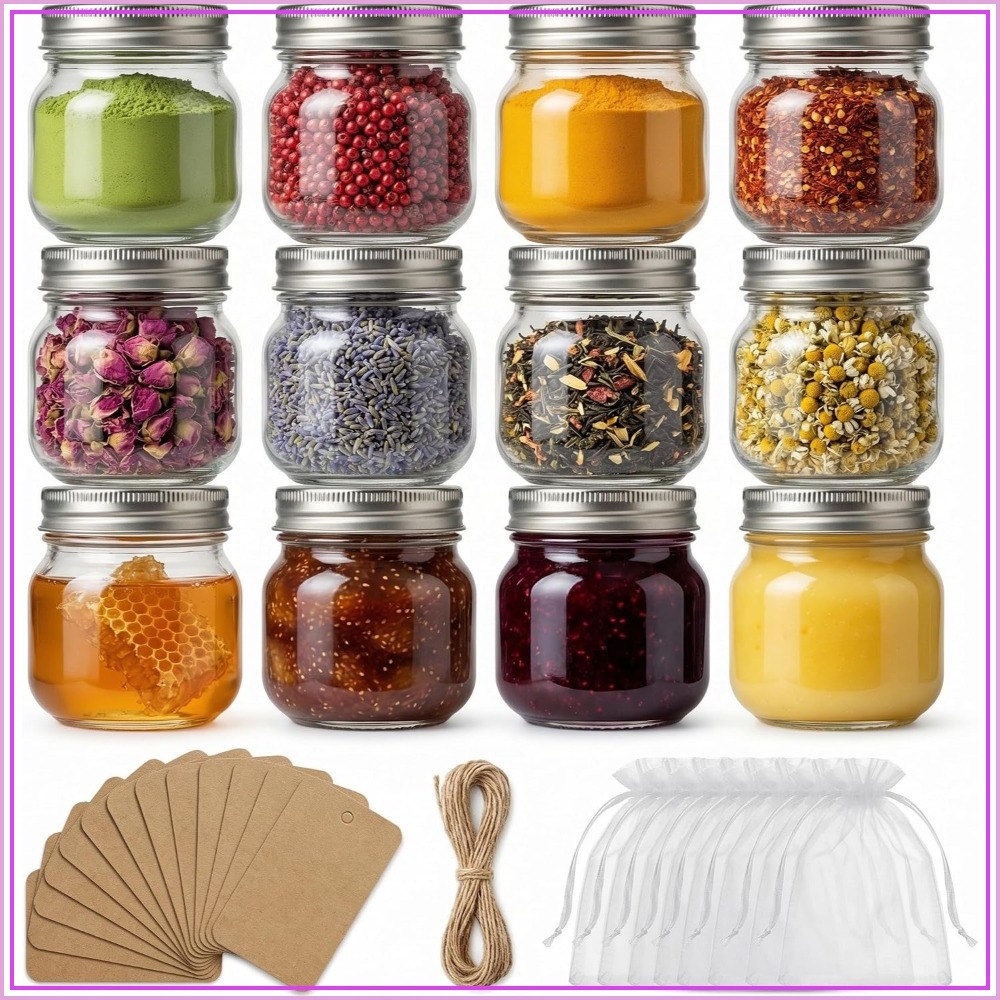 12-Pack 8 oz Mason Jars with A - Mason Jar 8Oz review and price