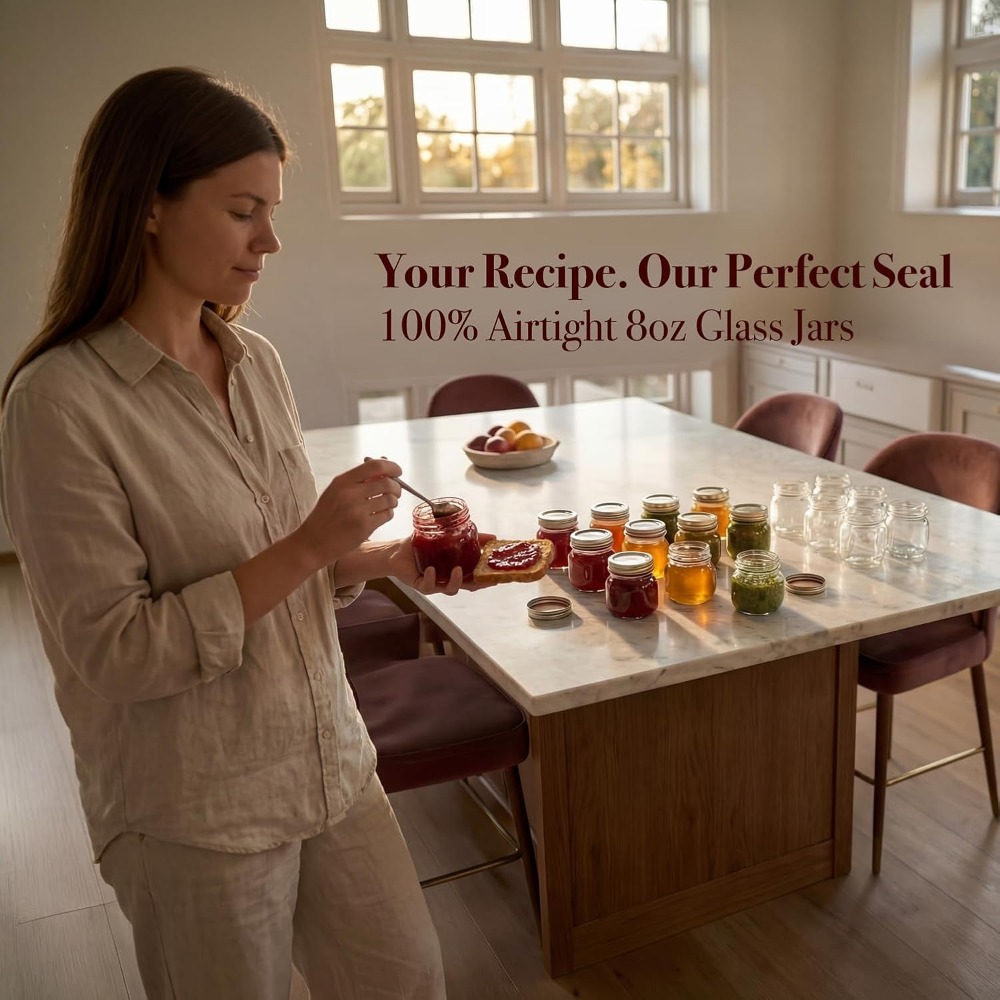 12-Pack 8 oz Mason Jars with A - Mason Jar 8Oz review and price