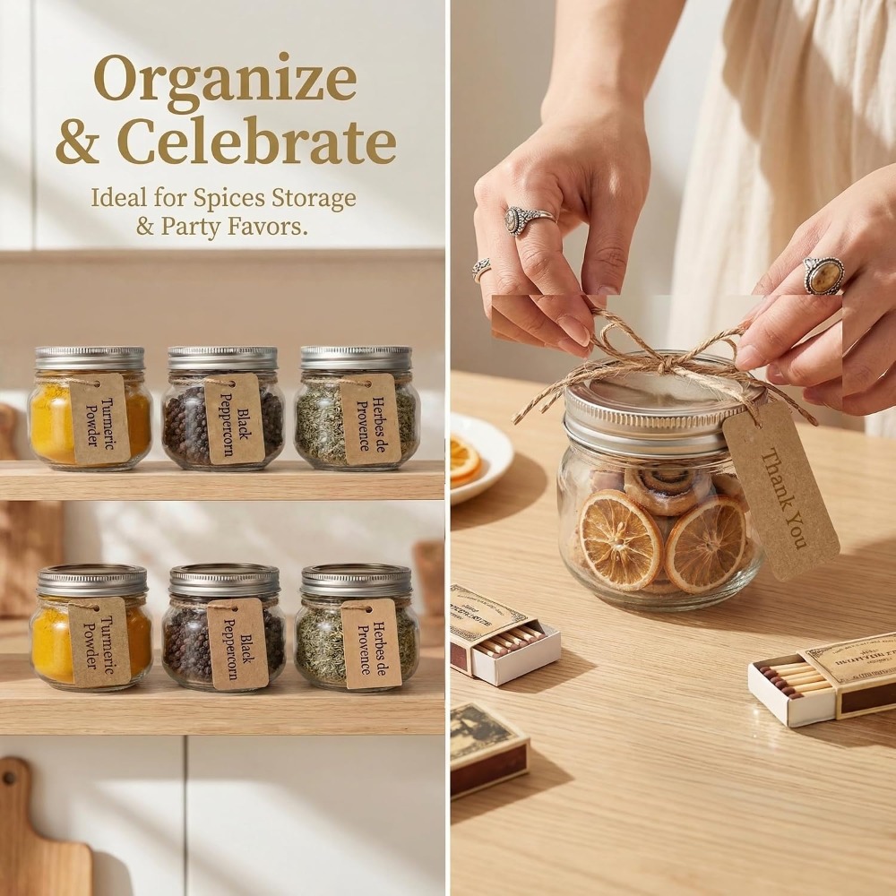 12-Pack 8 oz Mason Jars with A - Mason Jar 8Oz review and price