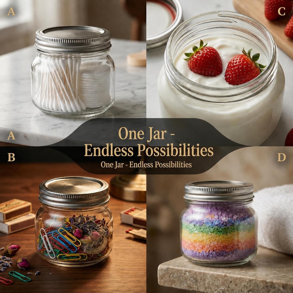 12-Pack 8 oz Mason Jars with A - Mason Jar 8Oz review and price
