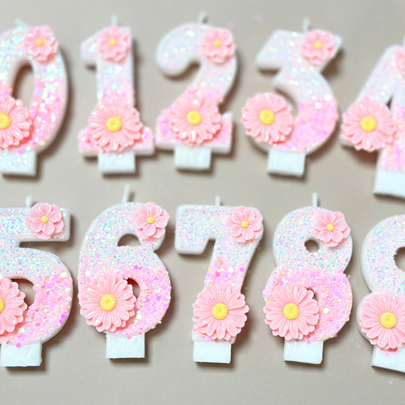 Creative pink flower birthday  - Candle Supplies Amazon review and price