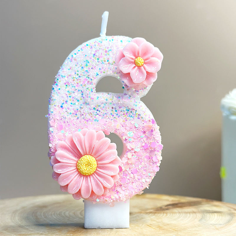 Creative pink flower birthday  - Candle Supplies Amazon review and price