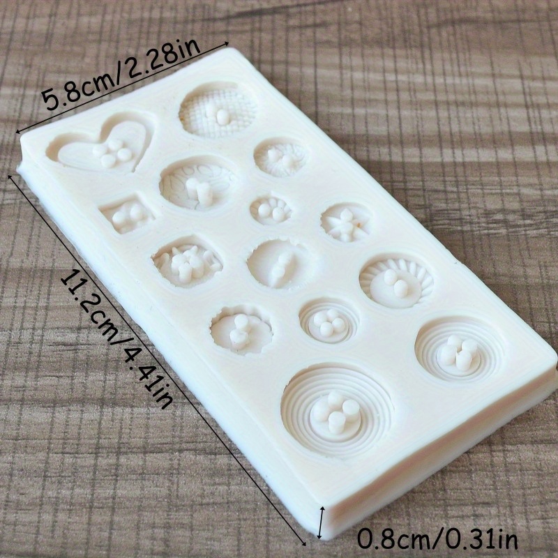 Buttons Shape Silicone Mold Si - Candle Making Supplies Online review and price