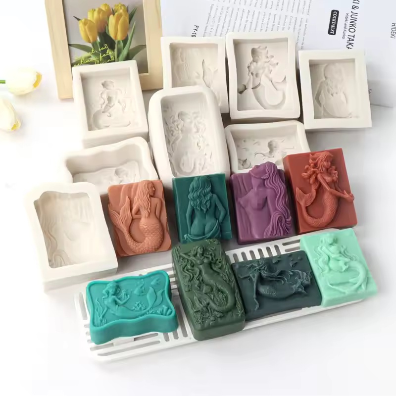 Rectangle Ocean-Style 3D Merma - Candle Making Supplies Online review and price