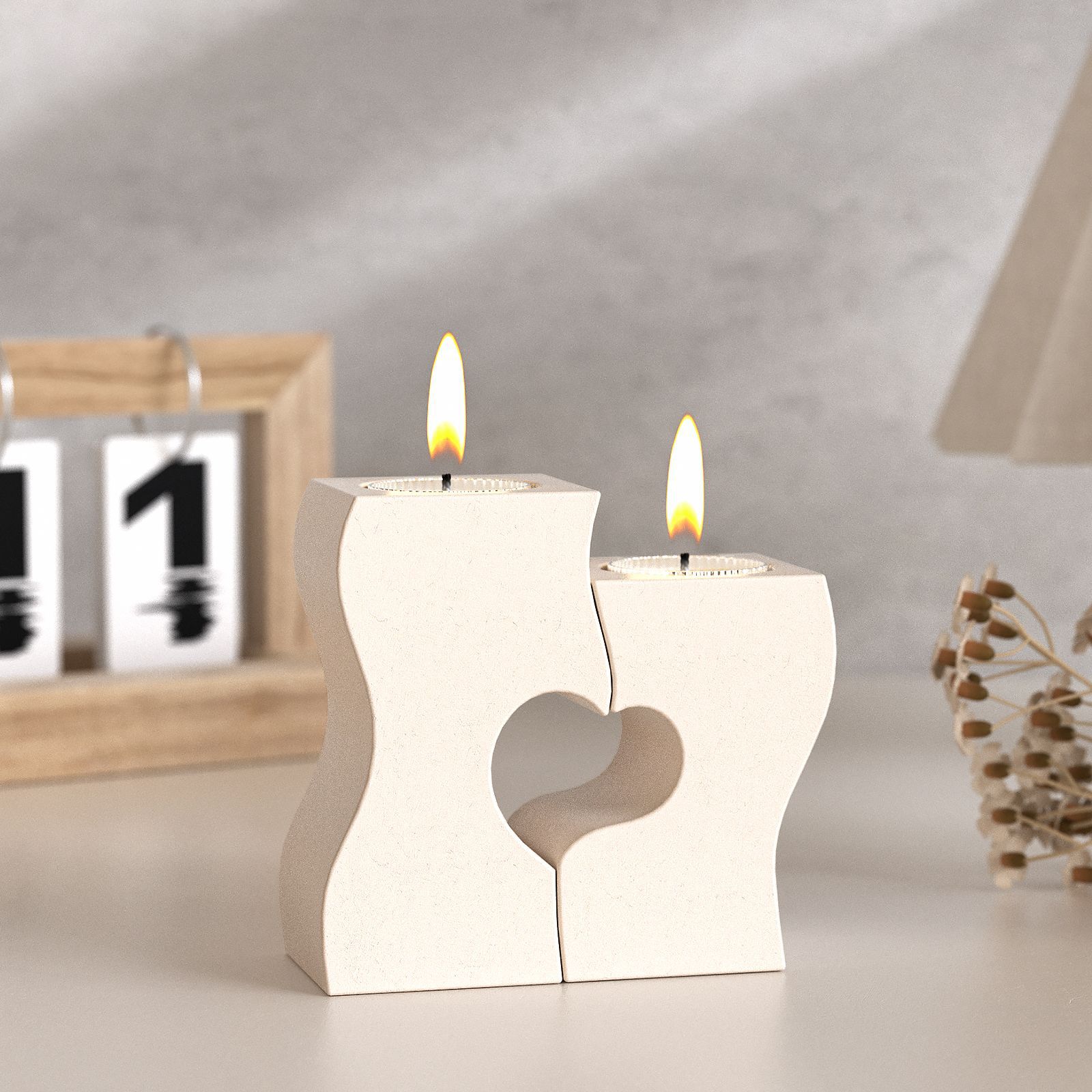 S Heart Candlestick Silicone M - Candle Making Supplies Online review and price