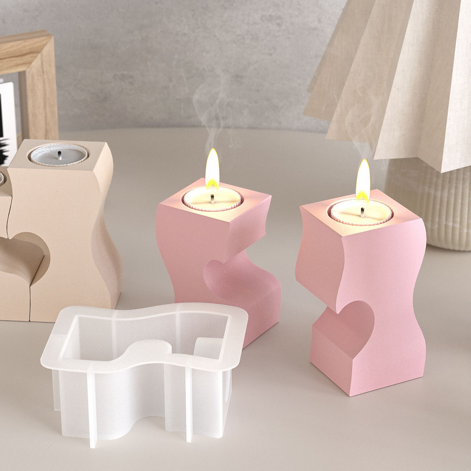 S Heart Candlestick Silicone M - Candle Making Supplies Online review and price