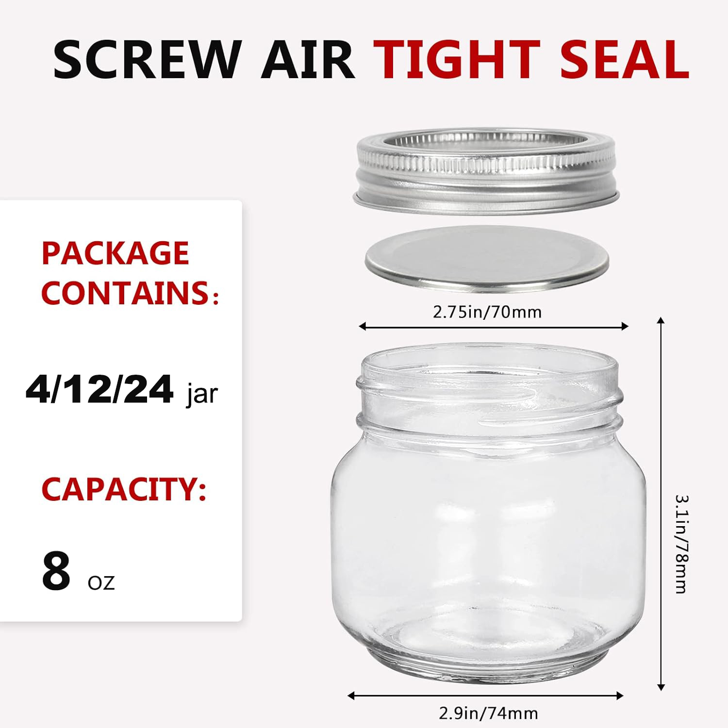 Mason Jars 8oz Regular Mouth G - Mason Jar 8Oz review and price