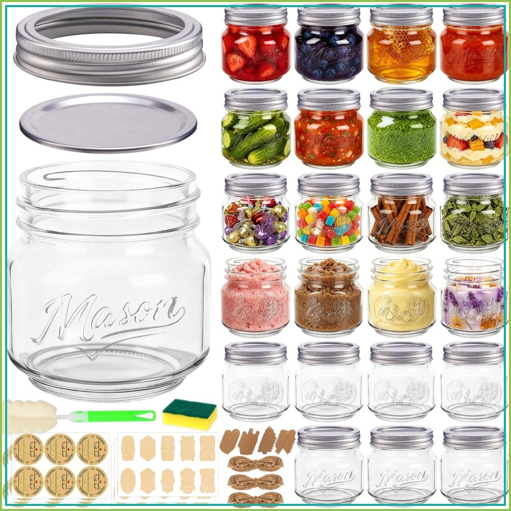 8 oz Mason Jars with Lids, 24  - Mason Jar 8Oz review and price