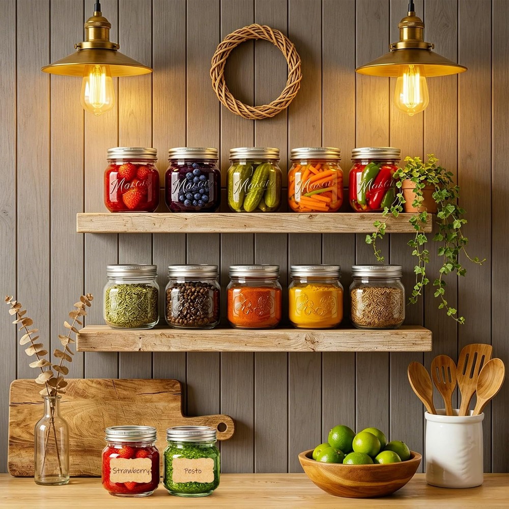 8 oz Mason Jars with Lids, 24  - Mason Jar 8Oz review and price