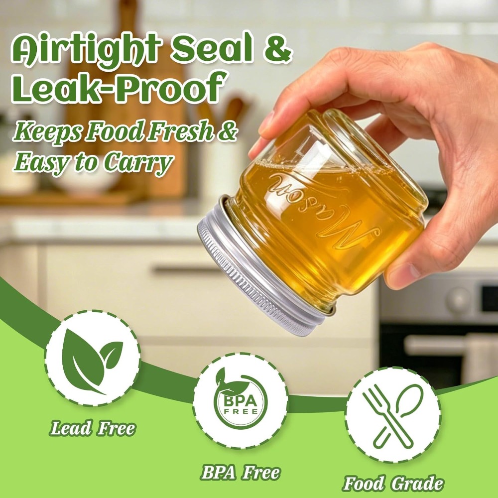 8 oz Mason Jars with Lids, 24  - Mason Jar 8Oz review and price