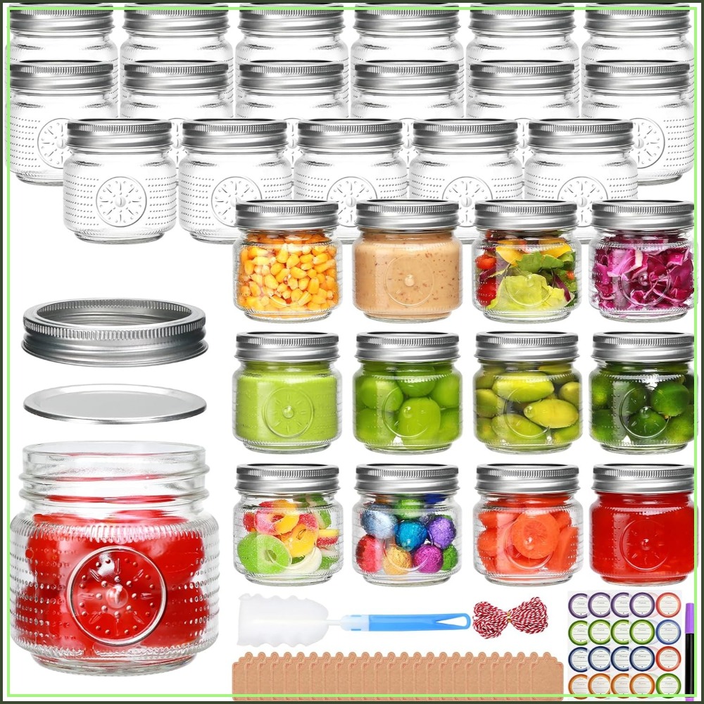30 Pack 8 oz Mason Jars with L - Mason Jar 8Oz review and price