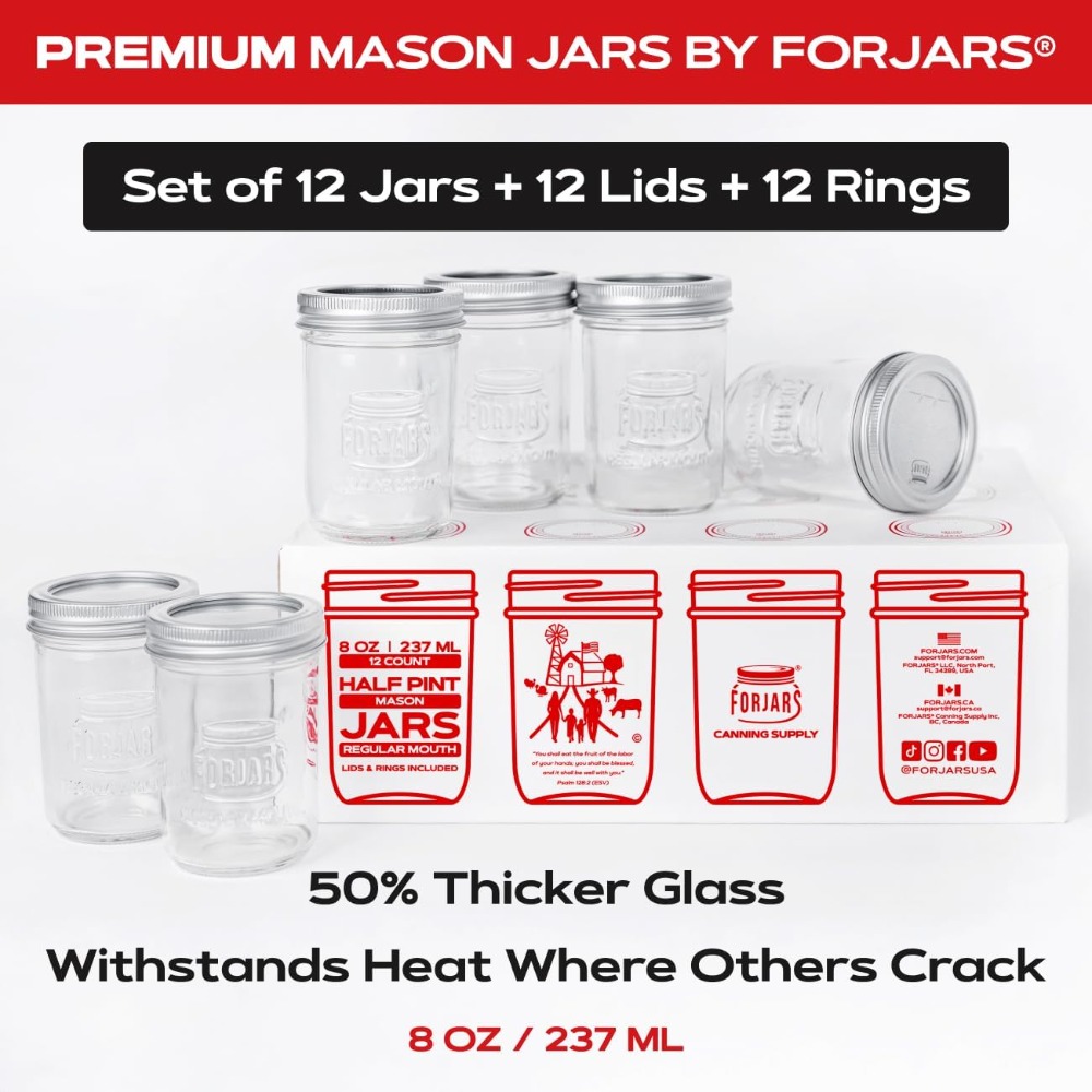 Premium 8oz Mason Jars with Li - Mason Jar 8Oz review and price