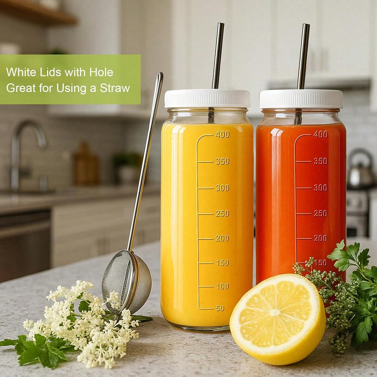 8 Pack Glass Juice Bottles Mod - Mason Jar 8Oz review and price