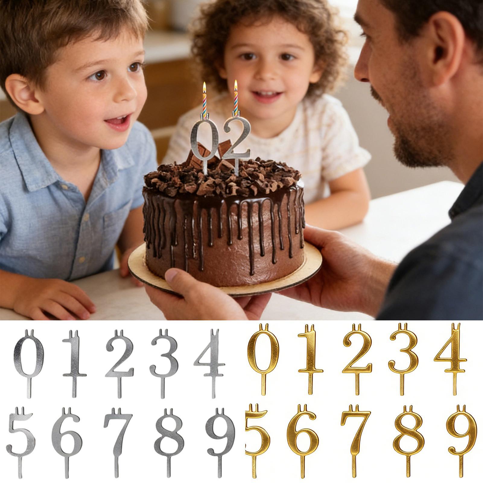 10pcs 0-9 Number Cake Toppers  - Candle Making Supplies Online review and price