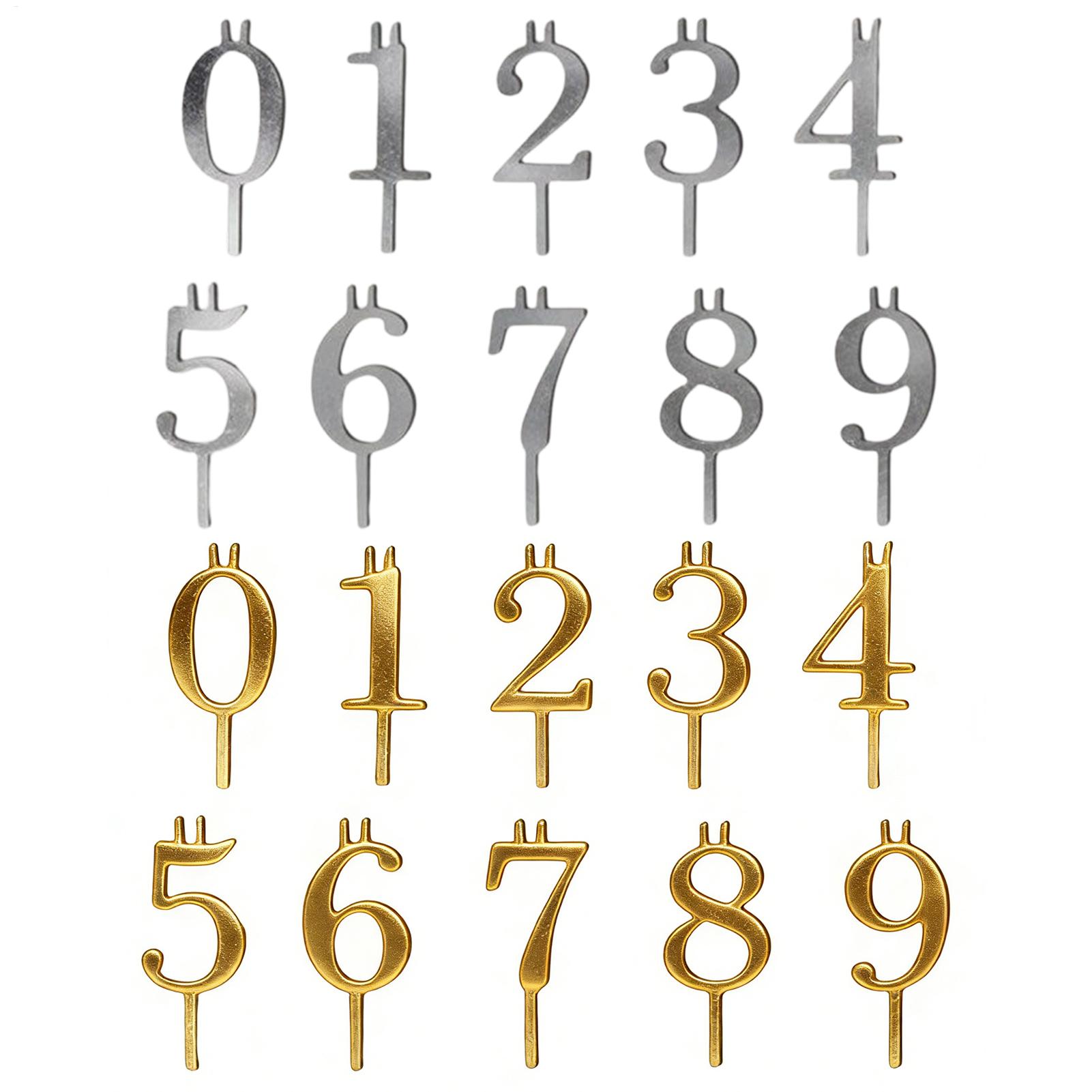 10pcs 0-9 Number Cake Toppers  - Candle Making Supplies Online review and price